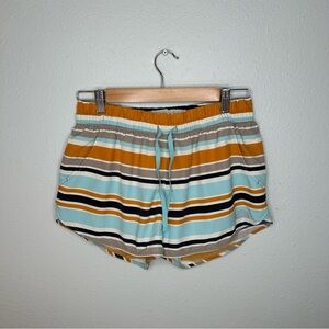The North Face Women’s Flashdry Shorts Size Small Orange and Blue Striped